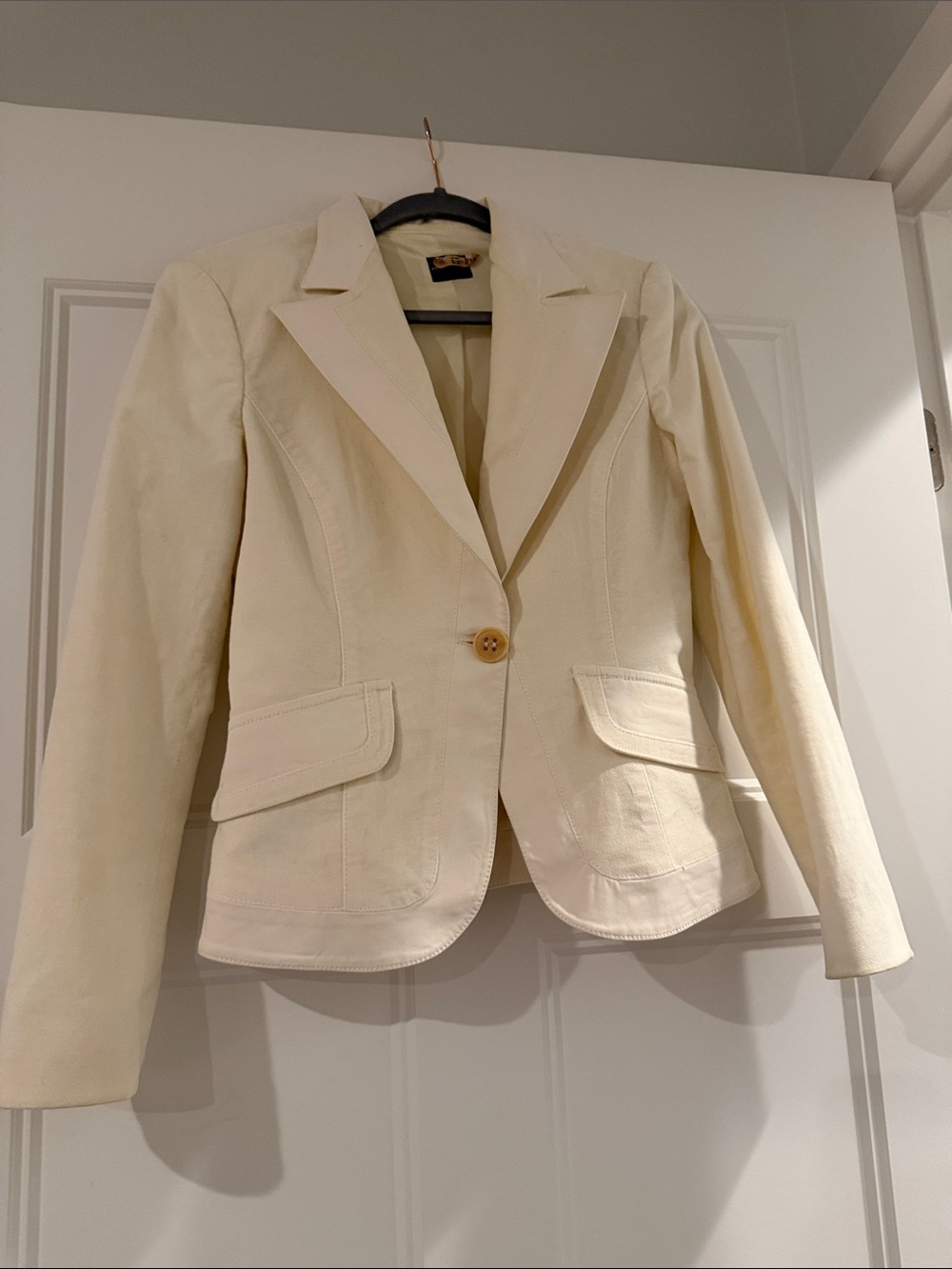 Pennyblack Cream Single-Button Women's Blazer Jacket